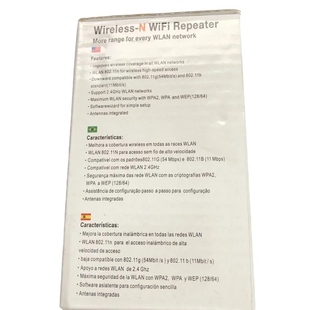 Unbranded Wireless-N WiFi Repeater New In Box Never Used